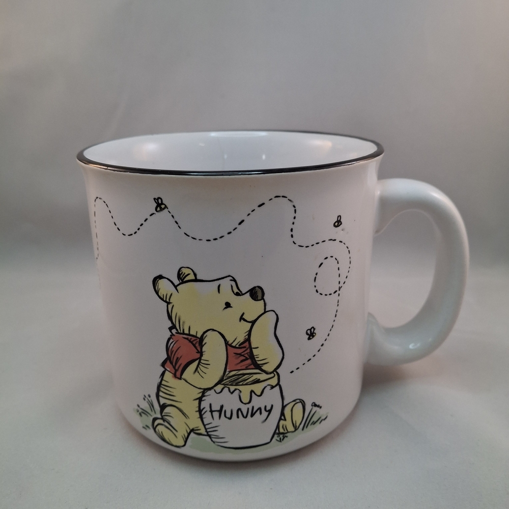 Winnie the Pooh Ceramic Mug - White with Yellow & Red